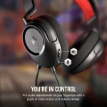 אוזניות גיימינג אדום CORSAIR HS35 v2 Multiplatform