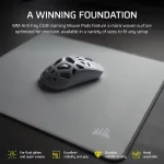 משטח לעכבר גיימינג MM Anti-fray Cloth XXL בצבע אפור מבית Corsair