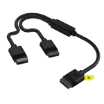 כבל שחור CORSAIR iCUE LINK 1x 600mm Y-Cable Straight connectors