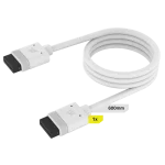 כבל CORSAIR iCUE LINK באורך 600 מ״מ – צבע לבן