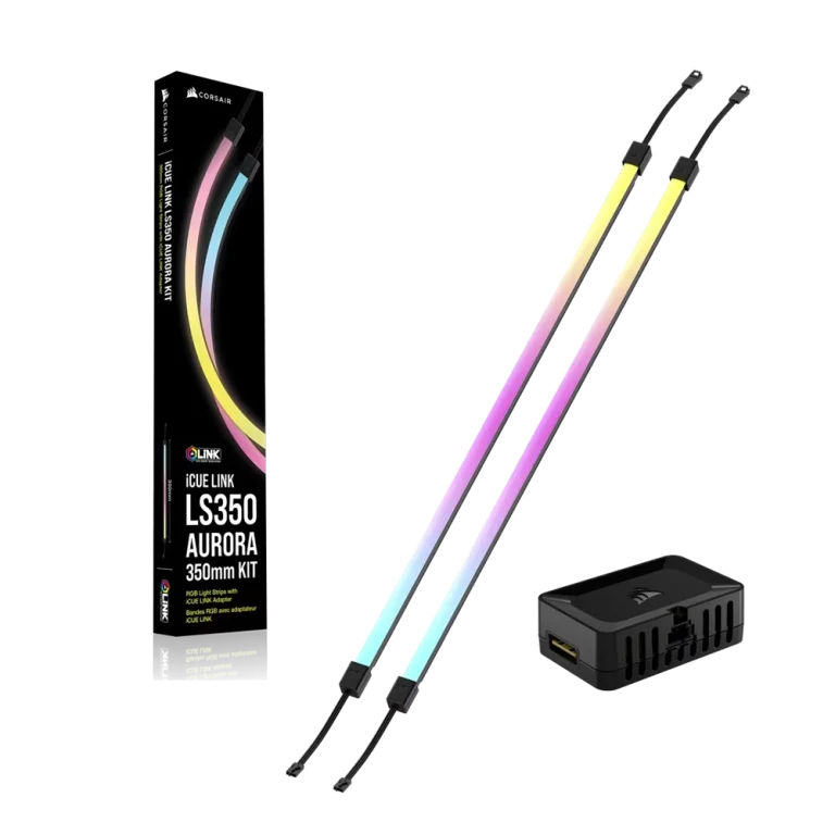 סט פסי תאורה חכמים CORSAIR iCUE LINK LS350 Aurora RGB – באורך 350 מ"מ