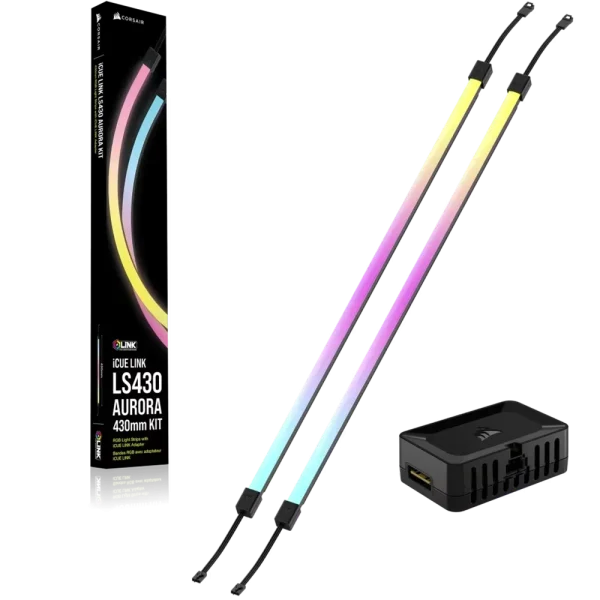סט פסי תאורה חכמים Corsair iCUE LINK LS430 RGB – באורך 430 מ״מ