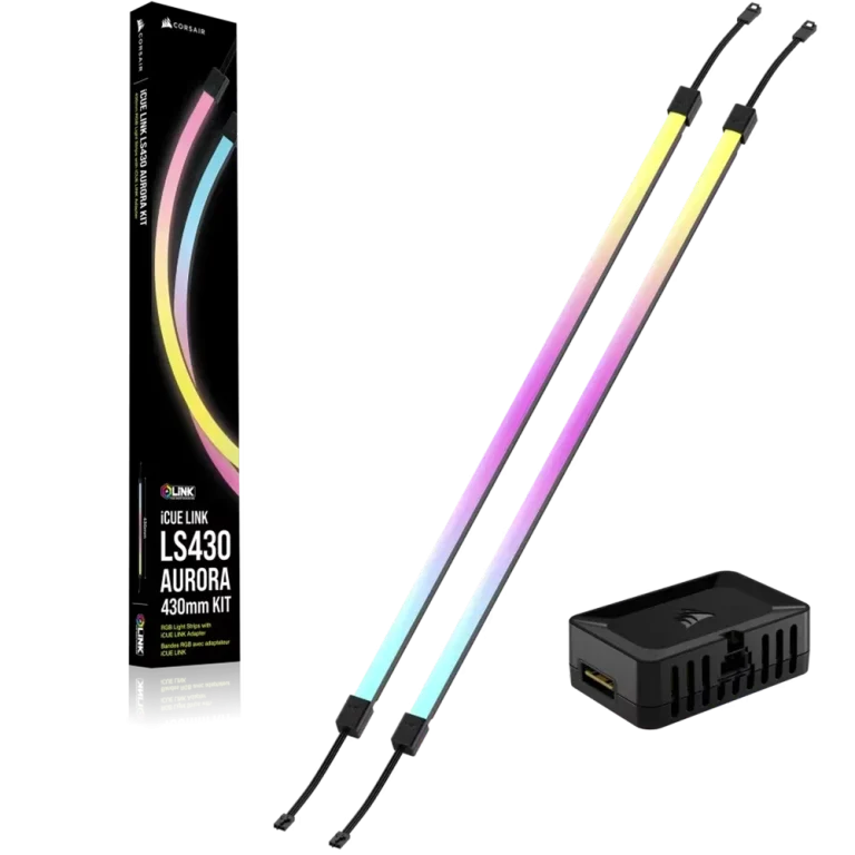 סט פסי תאורה חכמים Corsair iCUE LINK LS430 RGB – באורך 430 מ״מ