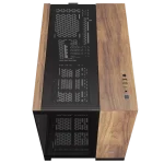 מארז CORSAIR 2500X Micro ATX Dual Chamber – שחור עם פאנלים מעץ אגוז