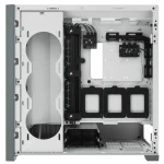 מארז למחשב  CORSAIR iCUE 5000X RGB Tempered Glass Mid-Tower ATX Smart Case - לבן