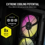 מארז למחשב CORSAIR 2000D RGB Black AIRFLOW Mini-ITX