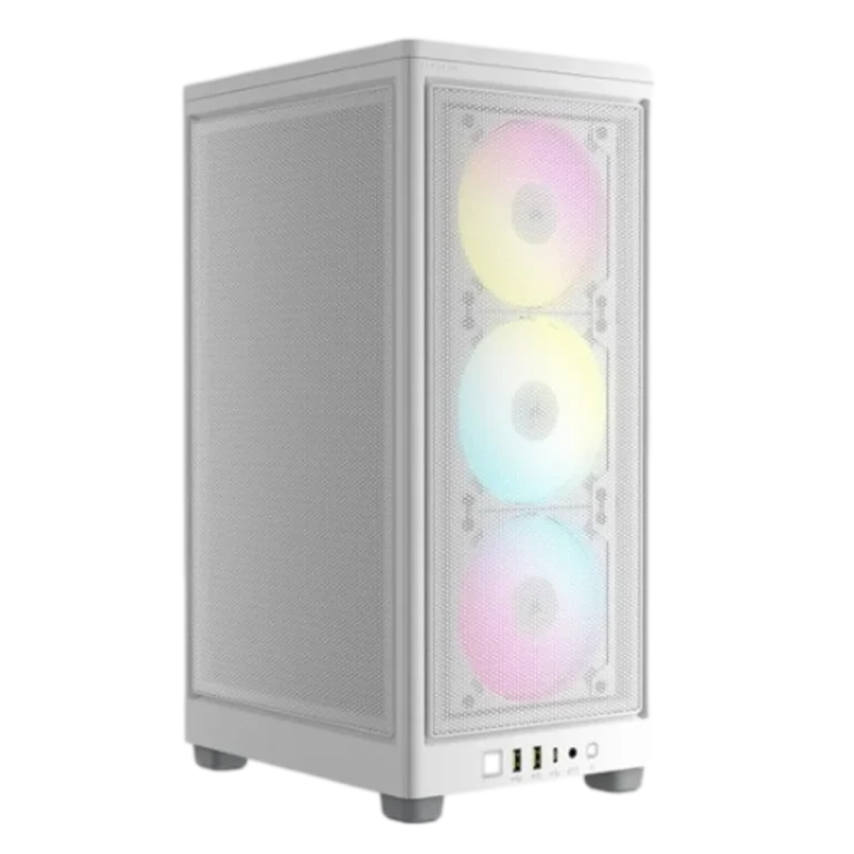 מארז למחשב CORSAIR 2000D RGB White AIRFLOW Mini-ITX לבן