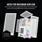 מארז למחשב CORSAIR 2000D RGB White AIRFLOW Mini-ITX לבן