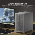 מארז למחשב לבן CORSAIR 3000D Airflow Mid Tower