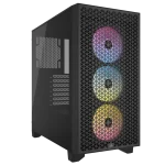 מארז מואר למחשב CORSAIR 3000D RGB Airflow Mid Tower - שחור