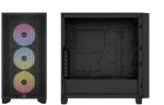 מארז מואר למחשב CORSAIR 3000D RGB Airflow Mid Tower - שחור