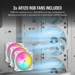 מארז מואר למחשב CORSAIR 3000D RGB Airflow Mid Tower - לבן
