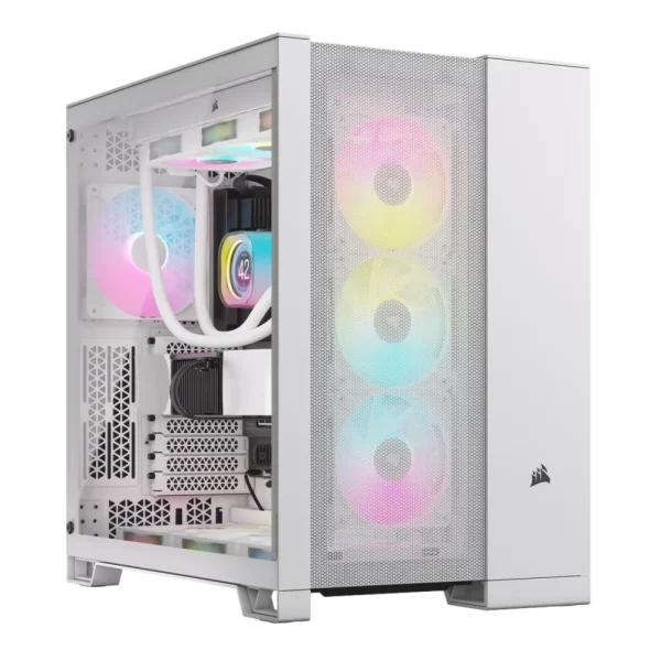 מארז למחשב CORSAIR 6500D AIRFLOW Mid-Tower Dual Chamber לבן