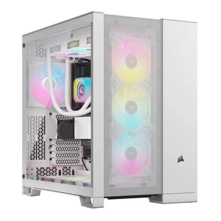 מארז למחשב CORSAIR 6500D AIRFLOW Mid-Tower Dual Chamber לבן
