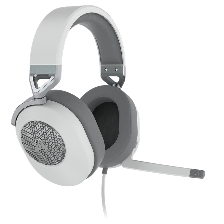 אוזניות גיימינג CORSAIR HS65 SURROUND 7.1 – לבן