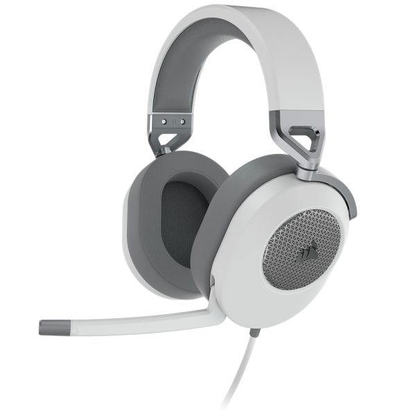 אוזניות גיימינג CORSAIR HS65 SURROUND 7.1 – לבן