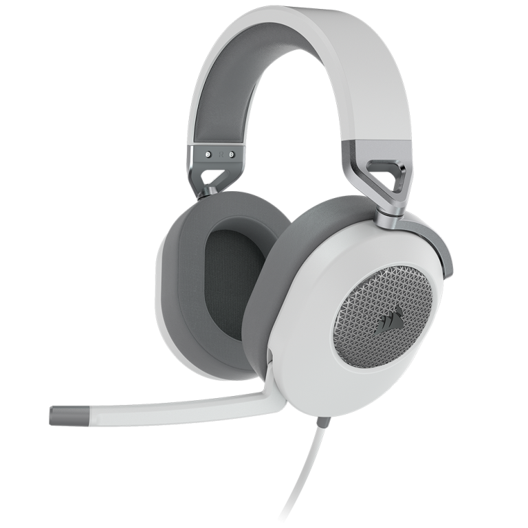 אוזניות גיימינג CORSAIR HS65 SURROUND 7.1 – לבן