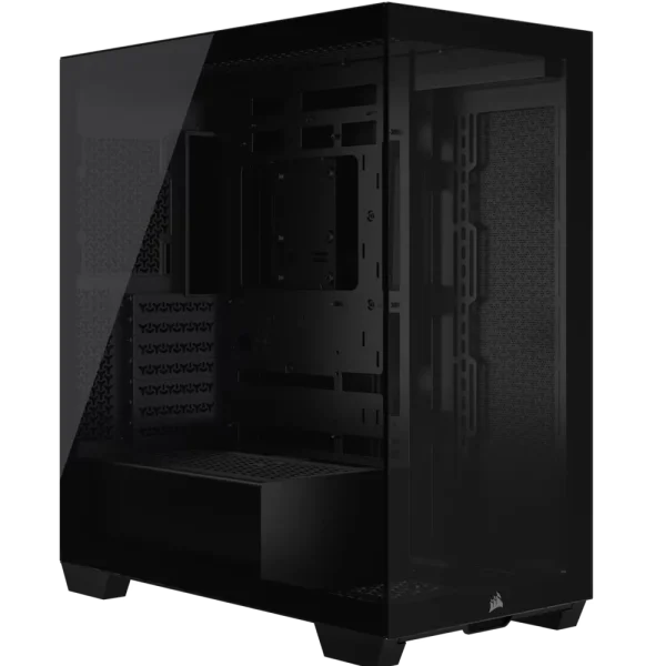 מארז מחשב Corsair 3500X Mid-Tower – עם פאנלים מזכוכית ועיצוב מותאם לבנייה מודרנית