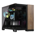 מארז CORSAIR 6500X Mid‑Tower Dual Chamber – שחור עם פאנלים מעץ אגוז