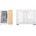 Corsair 6500X – מארז גיימינג Dual-Chamber בגימור לבן ועץ במבוק