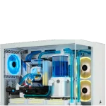 Corsair 6500X – מארז גיימינג Dual-Chamber בגימור לבן ועץ במבוק