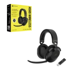 אוזניות גיימינג אלחוטיות CORSAIR HS65 SURROUND 7.1 – שחור