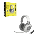 אוזניות גיימינג אלחוטיות CORSAIR HS65 SURROUND 7.1 – לבן