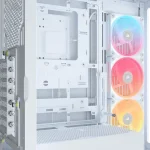 מארז מחשב CORSAIR FRAME 4500X ARGB זכוכית – מיד טאוור לבן