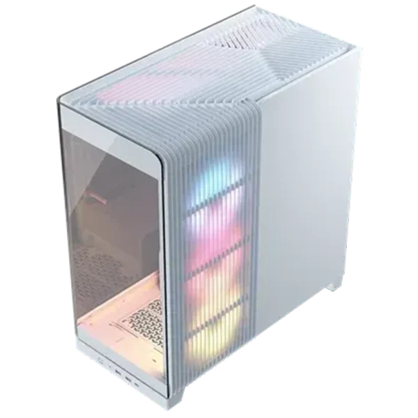 מארז מחשב CORSAIR FRAME 4500X ARGB זכוכית – מיד טאוור לבן