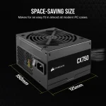ספק כוח 750 וואט -CORSAIR CX750 80 PLUS Bronze