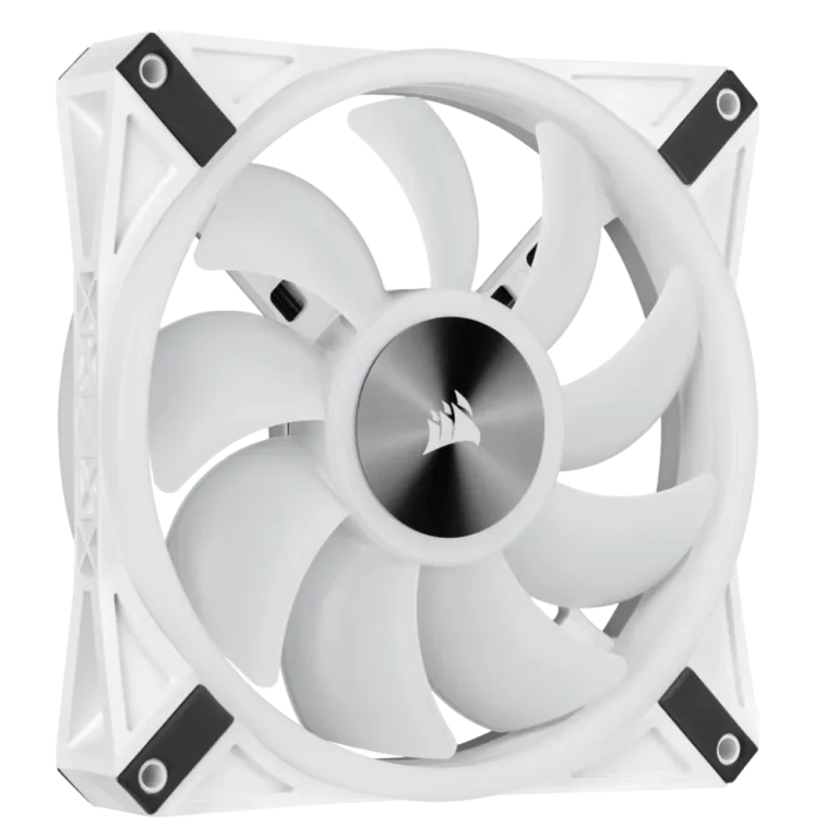 מאוורר 140 מ"מ – CORSAIR iCUE QL140 RGB LED PWM Fan 1 Pack - לבן
