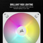 מאוורר לבן בודד 120 CORSAIR iCUE AR120 Digital RGB PWM