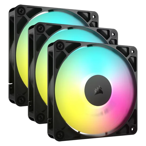 סט מאווררים RS120 ARGB 120mm מבית CORSAIR שחור