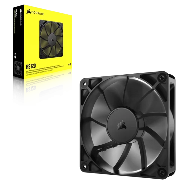 מאוורר למארז RS120 120mm PWM מבית CORSAIR שחור
