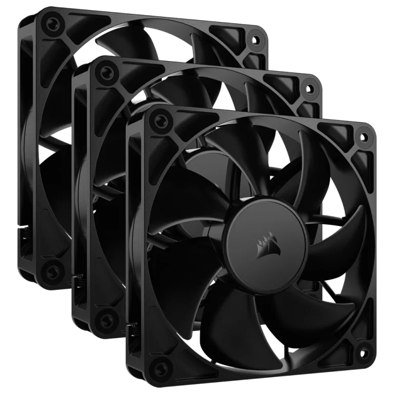 שלישיית מאווררים RS120 120mm מבית CORSAIR – שחור
