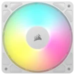שלישיית מאווררי RGB RS120 120mm  מבית CORSAIR – לבן