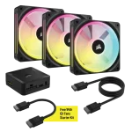 קיט 3 מאווררים 120 CORSAIR iCUE LINK QX120 RGB Starter kit