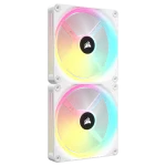 ערכת מאווררי CORSAIR iCUE LINK QX140 RGB עם בקר iCUE LINK – לבן