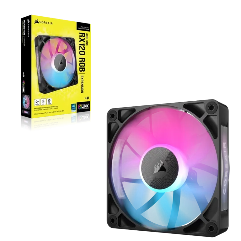 מאוורר RX120 RGB 120mm מבית CORSAIR שחור