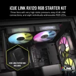 קיט 3 מאווררים + בקר CORSAIR iCUE LINK RX120 RGB 120mm Triple Pack