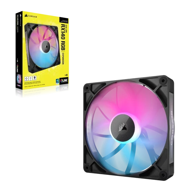 מאוורר iCUE LINK RX140 RGB 140mm מבית CORSAIR שחור