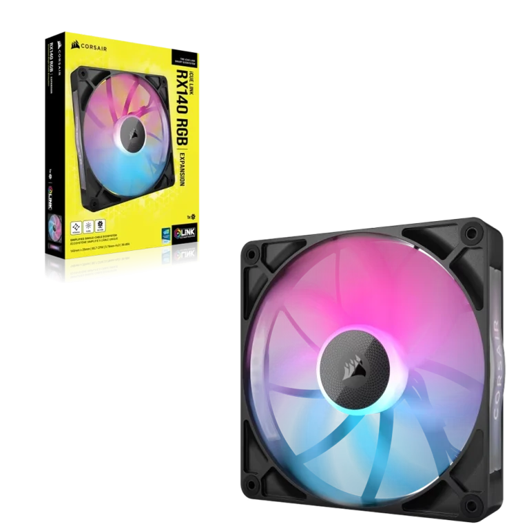מאוורר iCUE LINK RX140 RGB 140mm מבית CORSAIR שחור