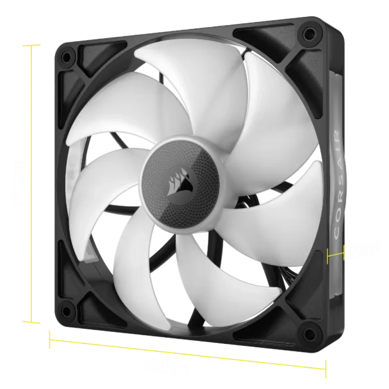 iCUE LINK RX140 RGB 140mm PWM Fan Twin Starter Kit – זוג מאווררי קירור עם תאורת RGB וביצועים גבוהים
