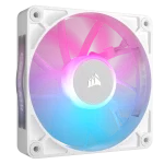 סט מאווררים CORSAIR iCUE LINK RX120 RGB – שלישיית מאווררי 120 מ"מ PWM בצבע לבן