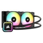 קירור נוזלי למעבד מ''מ iCUE H100x RGB ELITE – 240 מבית CORSAIR – שחור