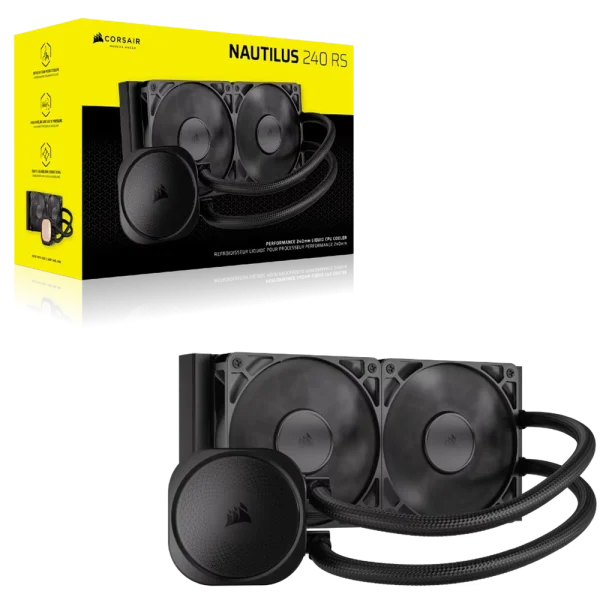קירור נוזלי למעבד NAUTILUS 240 RS מבית CORSAIR – שחור