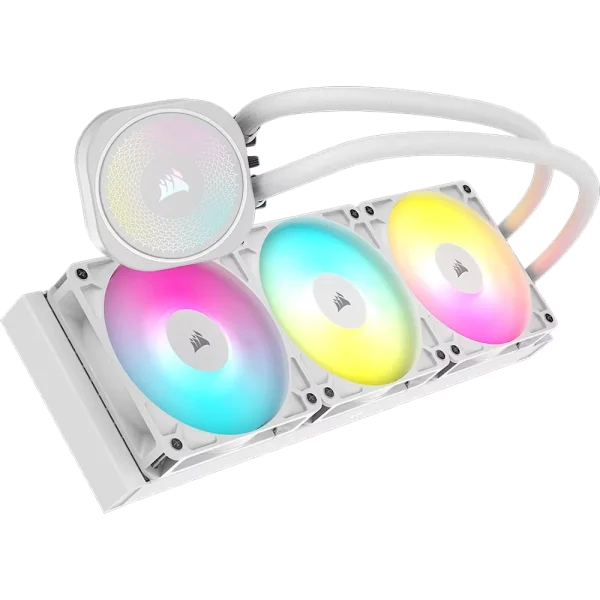 קירור נוזלי למעבד Corsair NAUTILUS 360 RS ARGB – לבן