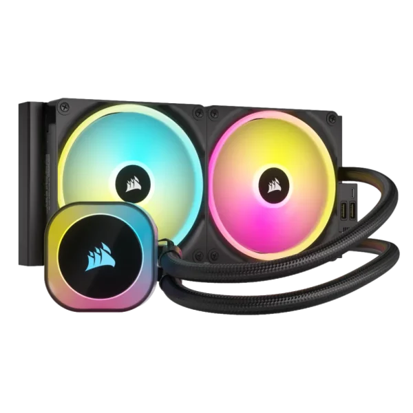 קירור נוזלי למעבד 280 מ"מ – CORSAIR iCUE LINK H115i RGB AIO CPU Cooler