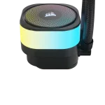 קירור נוזלי למעבד CORSAIR iCUE LINK TITAN 360 RX RGB כולל שלישיית מאווררי RX120 ותאורת RGB – שחור