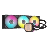 קירור נוזלי למעבד CORSAIR iCUE LINK TITAN 360 RX RGB כולל שלישיית מאווררי RX120 ותאורת RGB – שחור